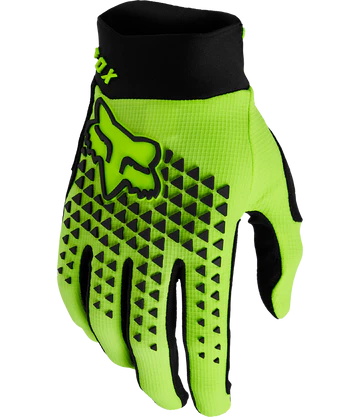 Fox Racing Gants Ranger Homme [Flo YLW] - Matière Polyester Recyclé, Doublure Brossée, Coupe Préformée