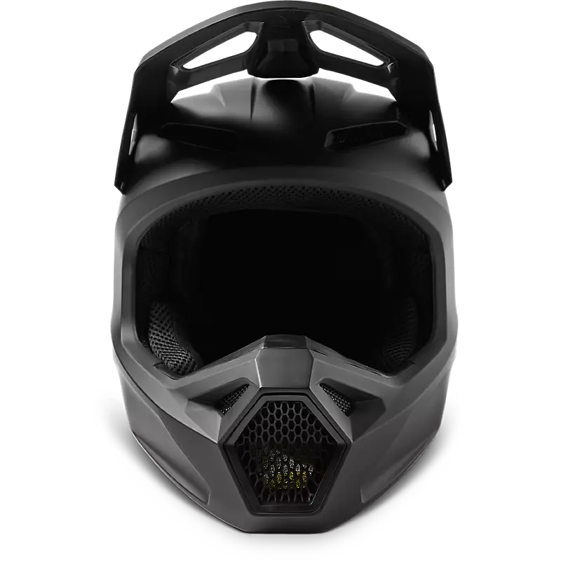 Casco fox negro mate sales