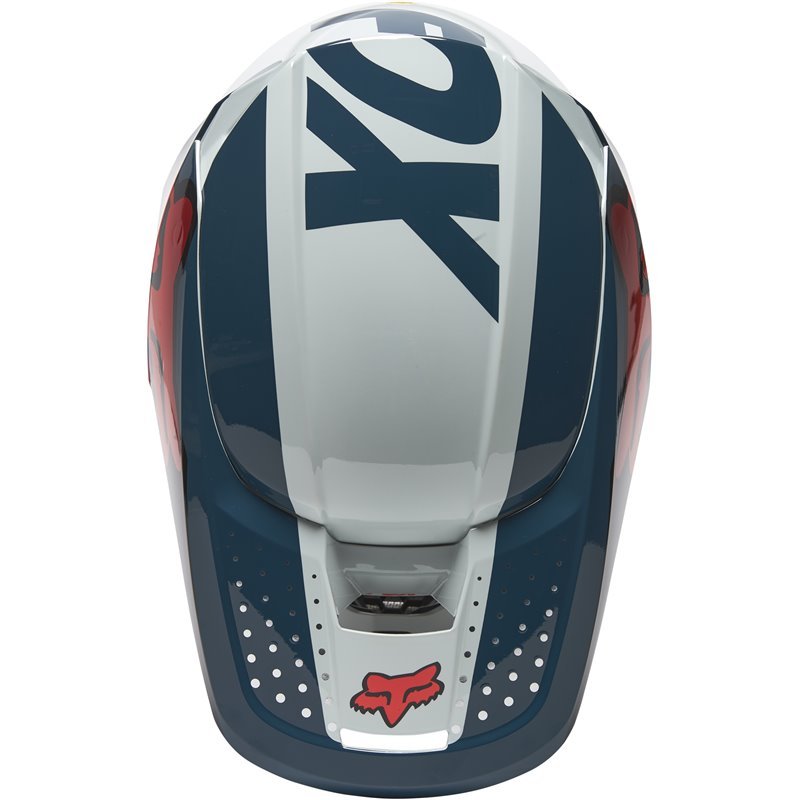 CASCO FOX V1 TRICE COLOR GRIS NARANJA Fox Racing Colombia